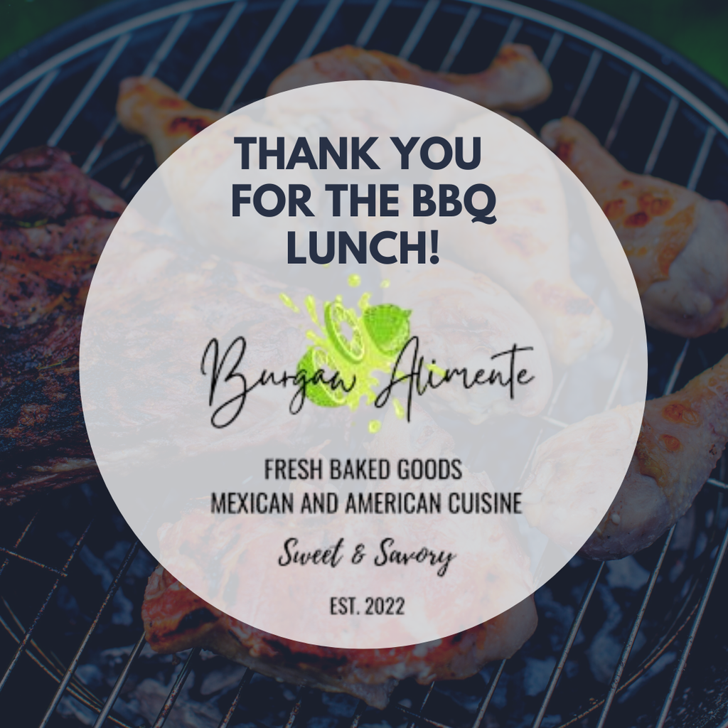 thank you for barbeque lunch flyer