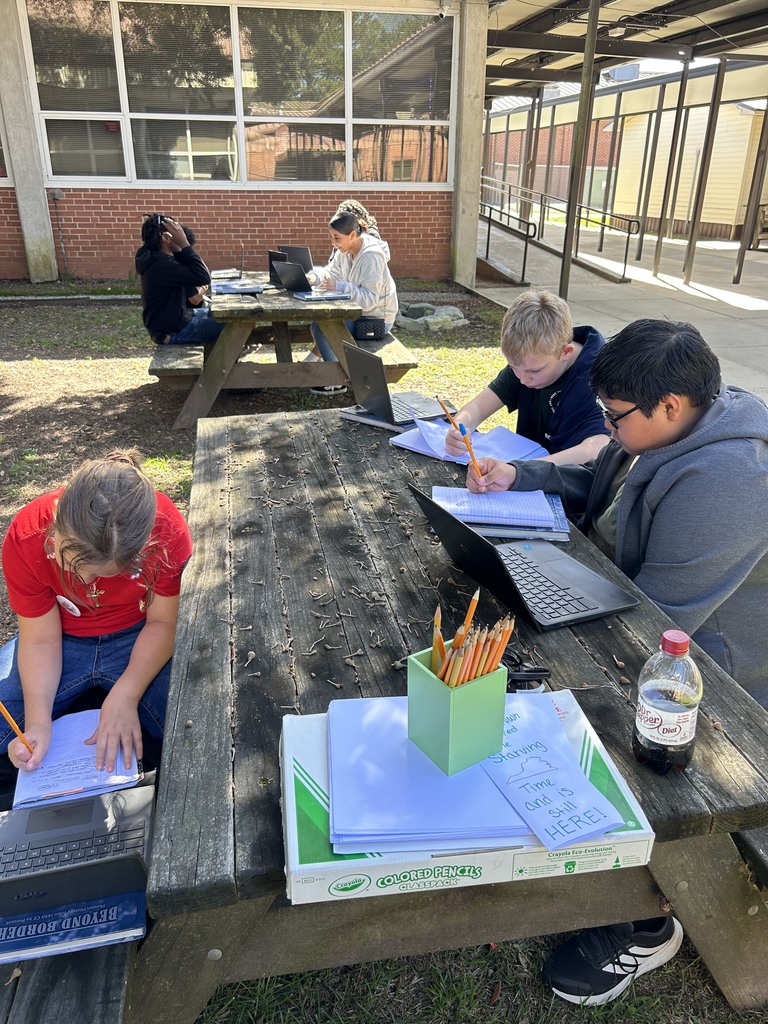Working on their travel brochures for their colonies!
