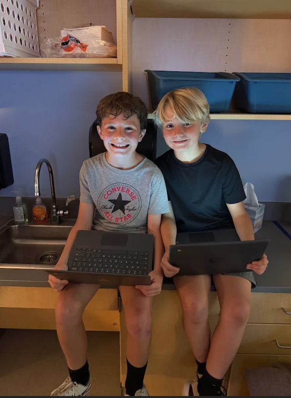 4th grade class working on a chromebook activity 