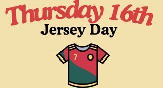 Thursday,  October 16th is Jersey Day.