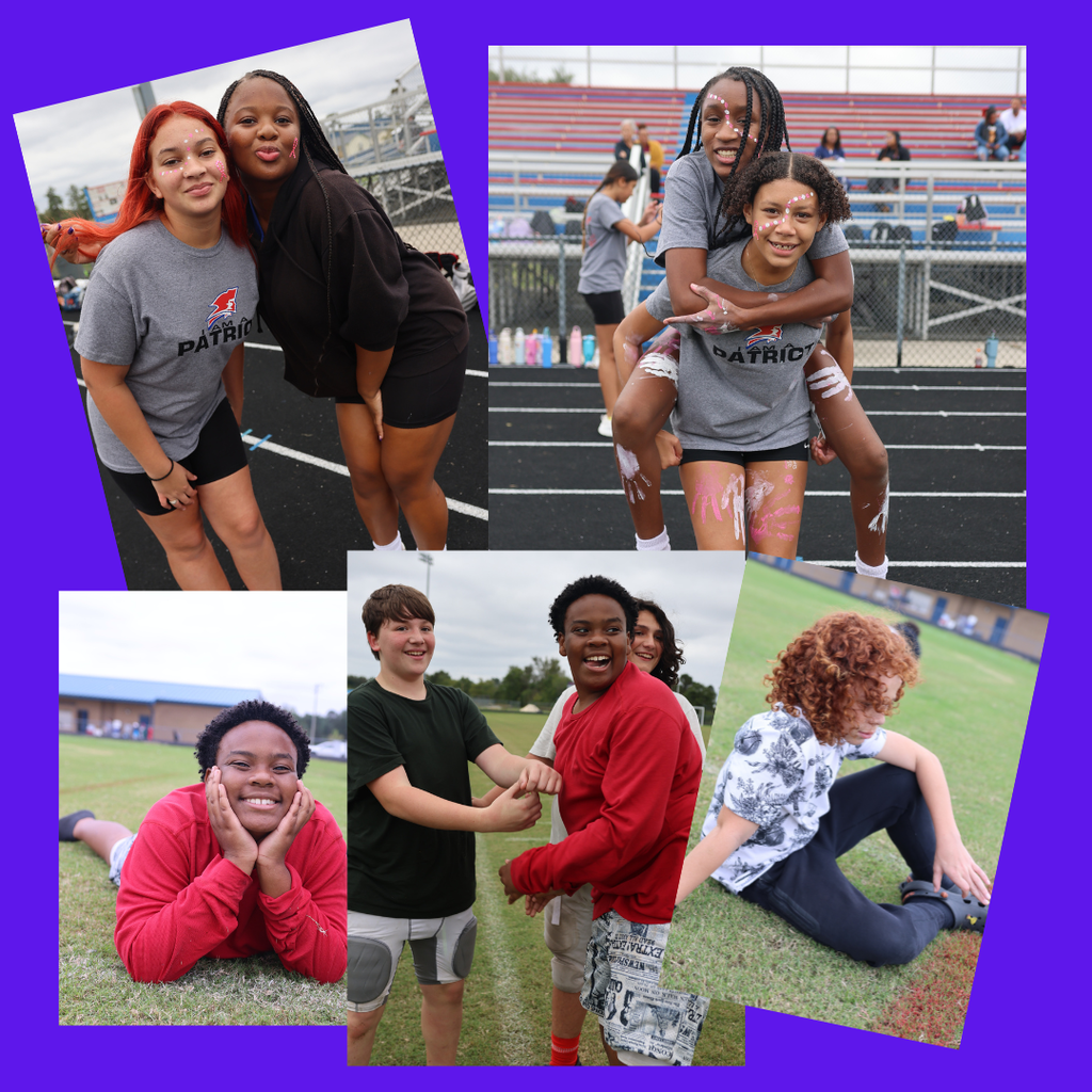 students posing outside