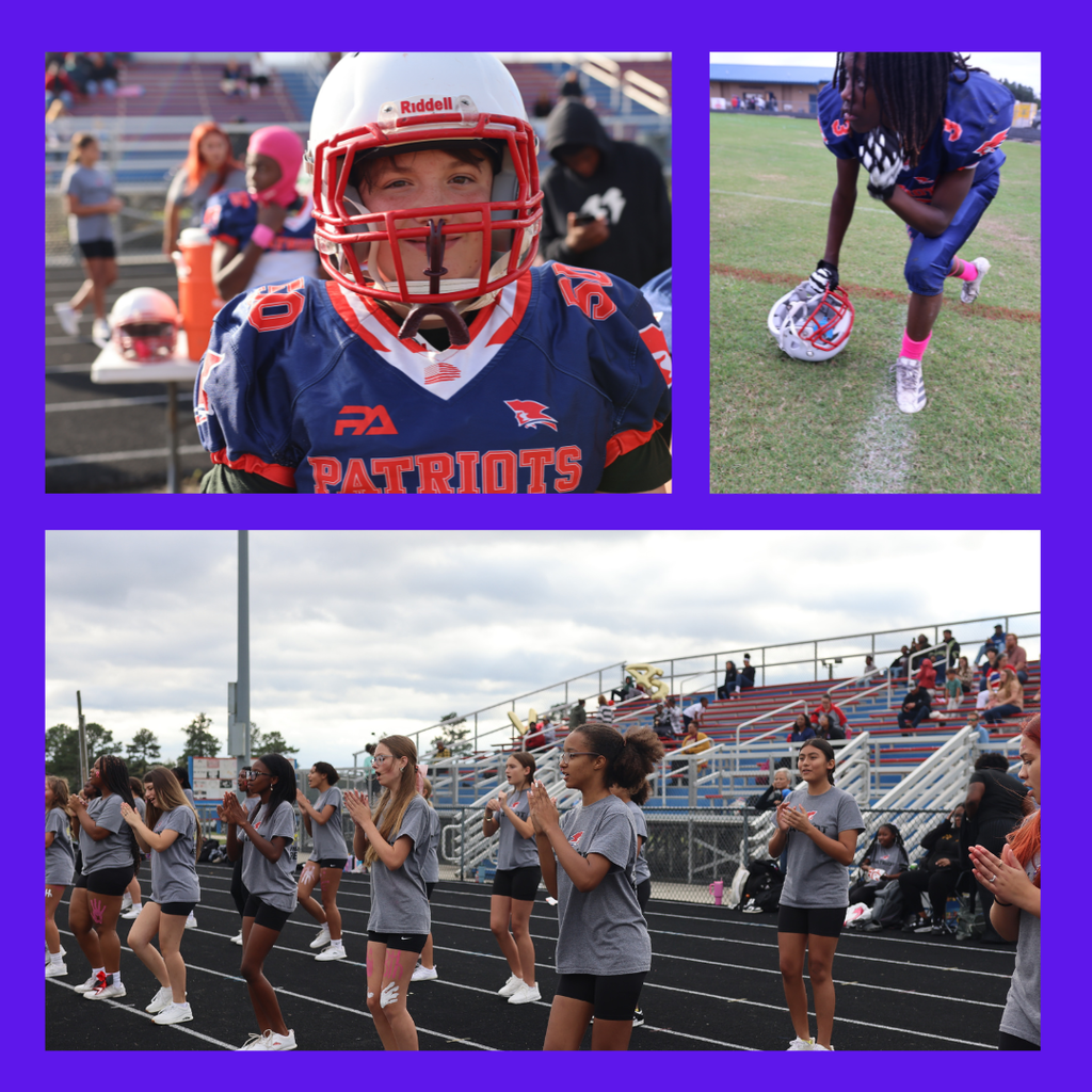 football players and cheerleaders action shots