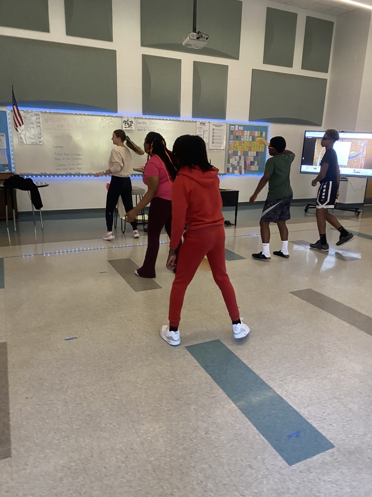 Line dancing in Ms. Rabel's