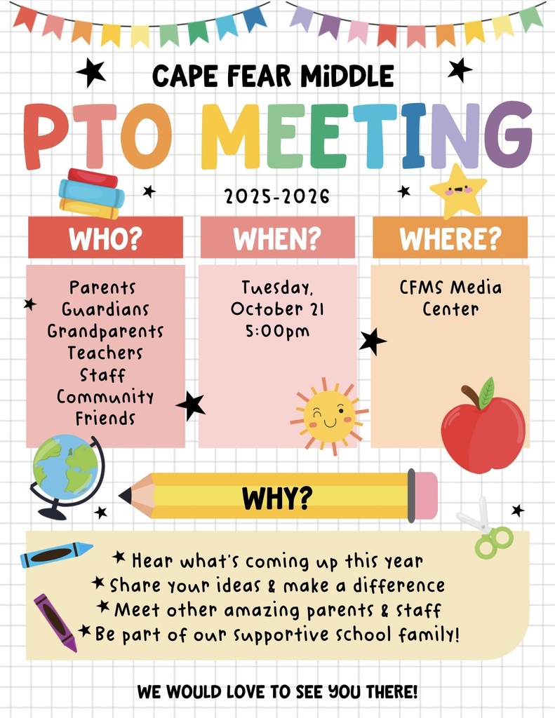Reminder: PTO Meeting today at 5pm