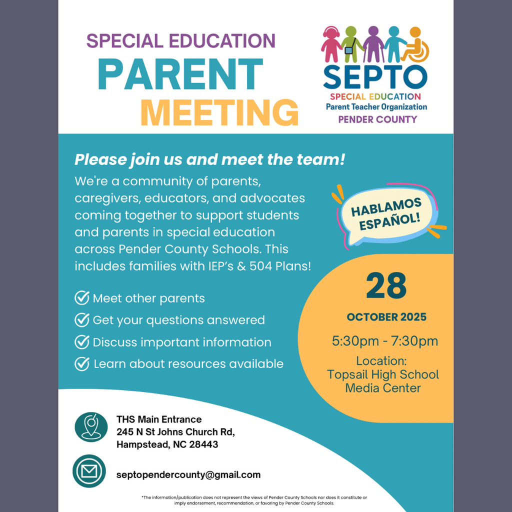 special education parent meeting flyer