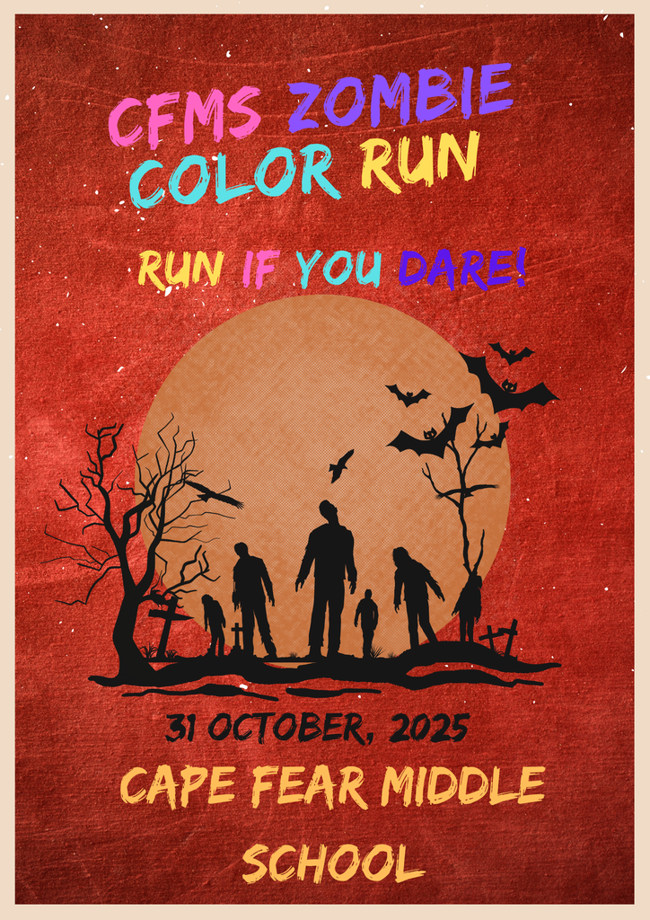 CFMS Zombie Color Run is taking place on October 31st. Run if you dare.