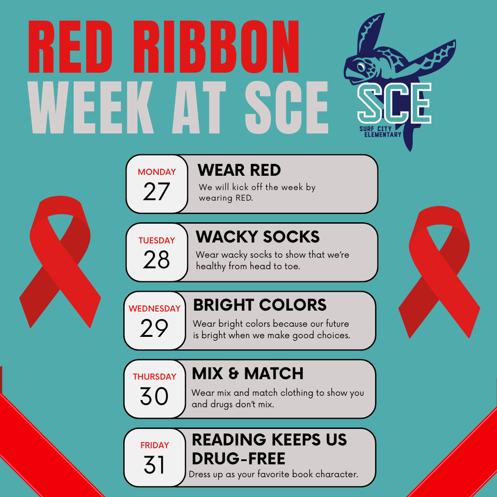 red ribbon week spirit days