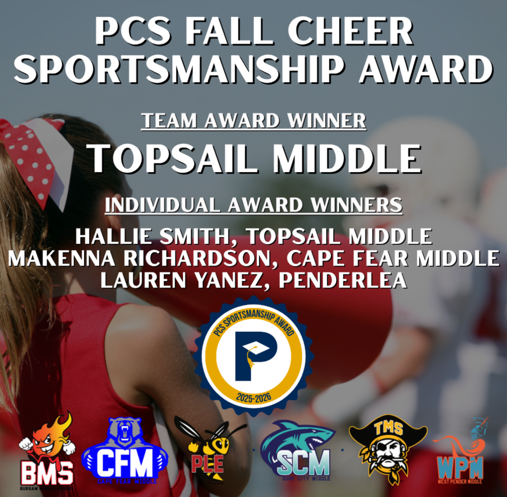 PCS Sportsman Award Winners: Fall Cheer