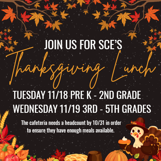 Thanksgiving Lunch Information