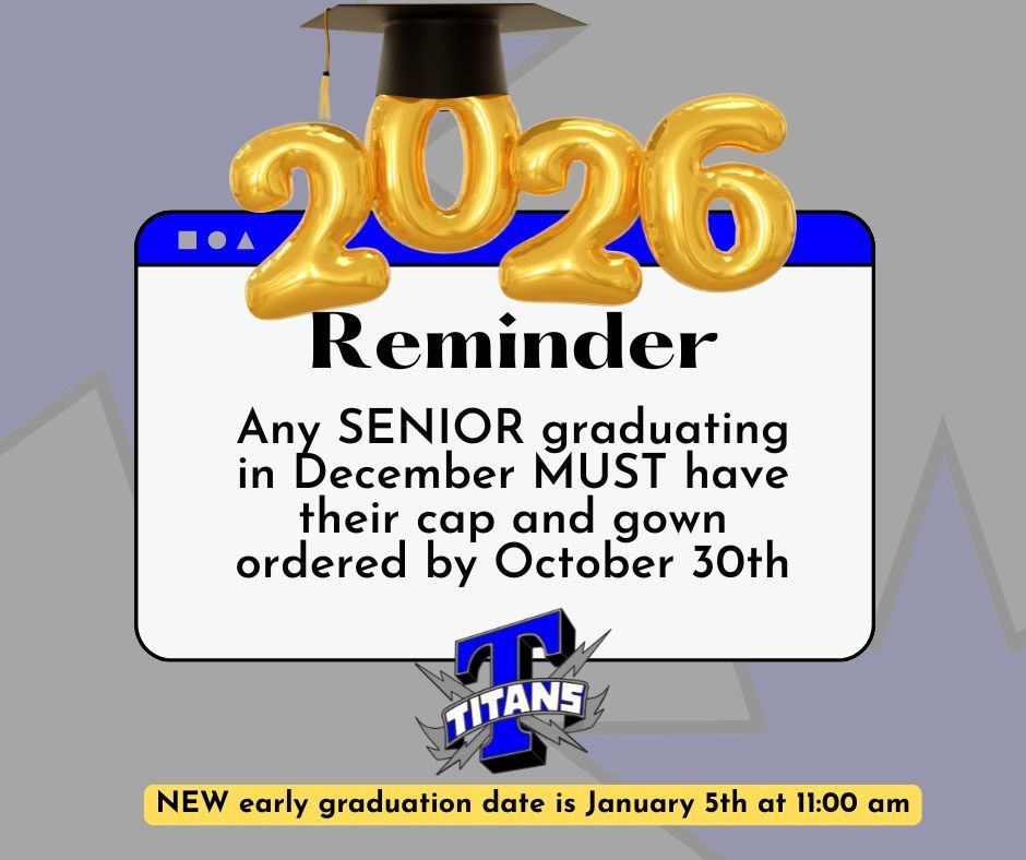 early grad order reminder