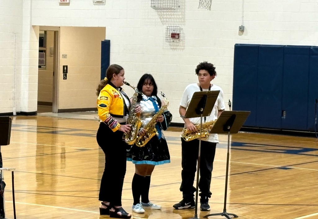 Pictures of Halloween Band Concert.