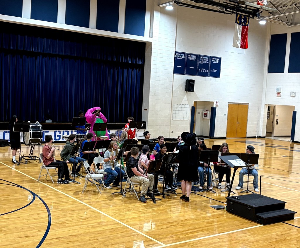 Pictures of Halloween Band Concert.