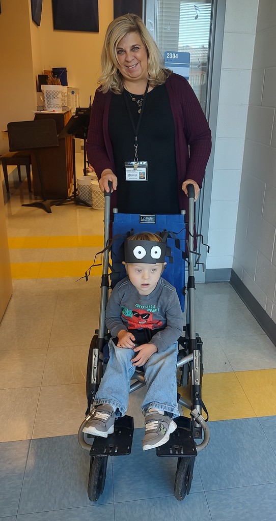 preK student dressed up as a spider