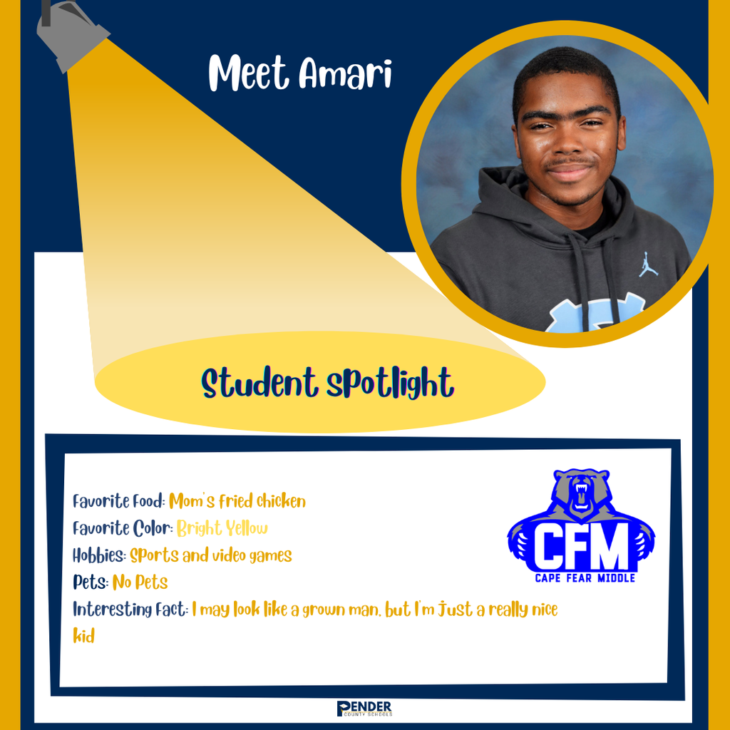 student spotlight amari cfm