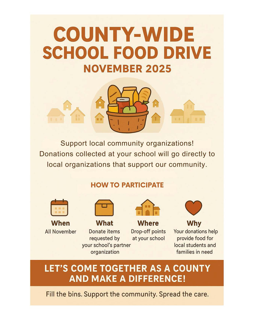 pcs food drive flyer