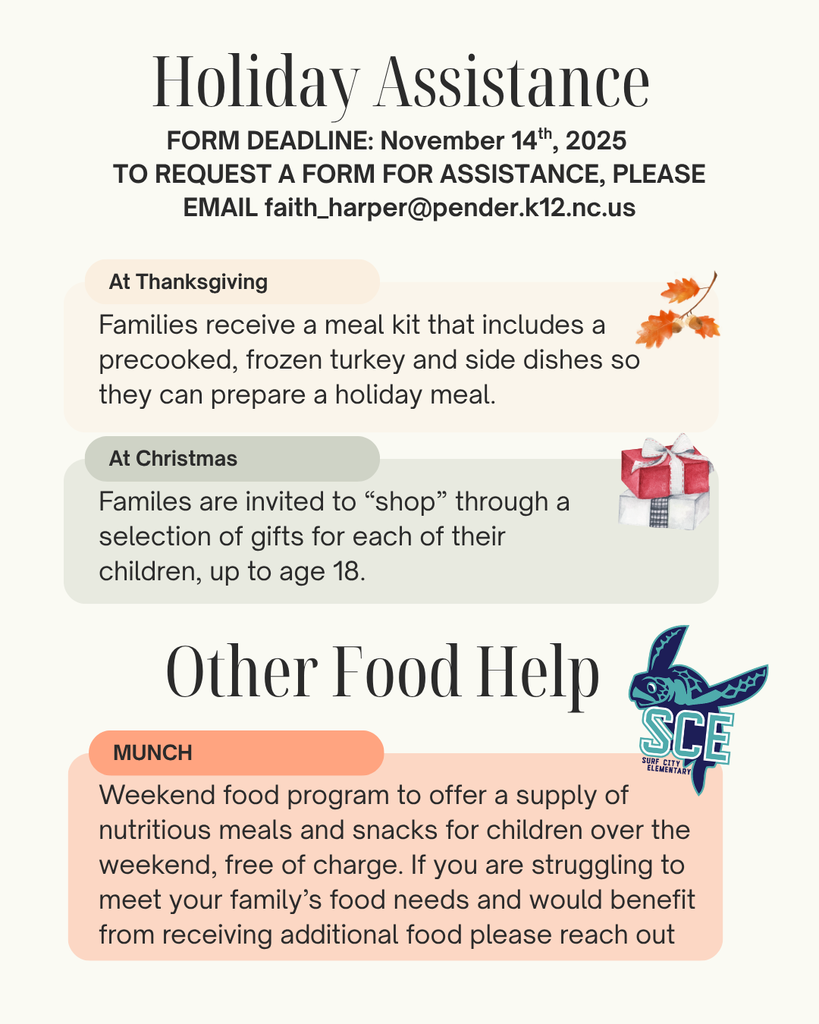 holiday assistance information