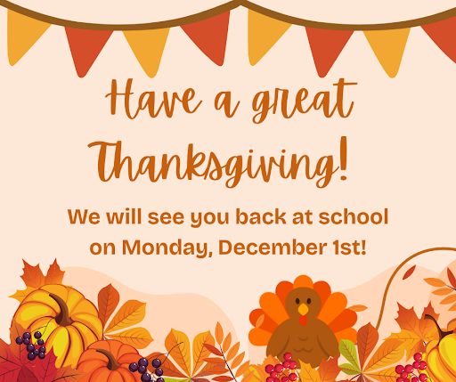 Thanksgiving Break flyer