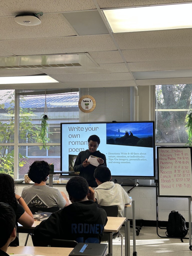 Students explored the shift from the Enlightenment to the era of Romanticism