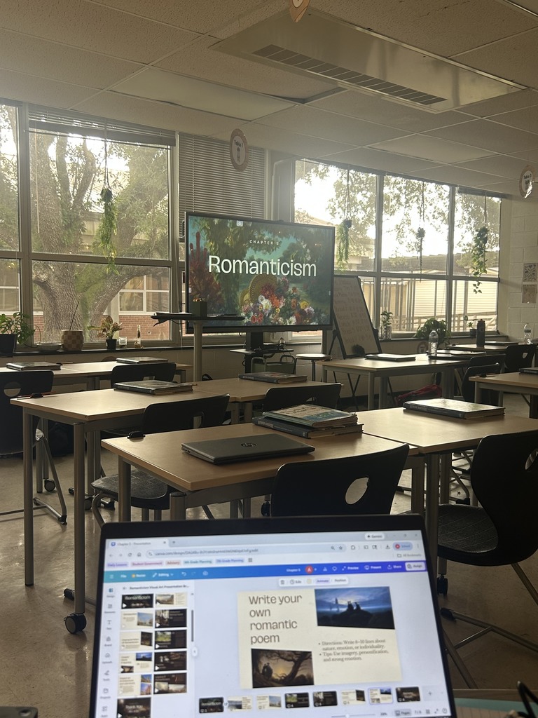 Students explored the shift from the Enlightenment to the era of Romanticism