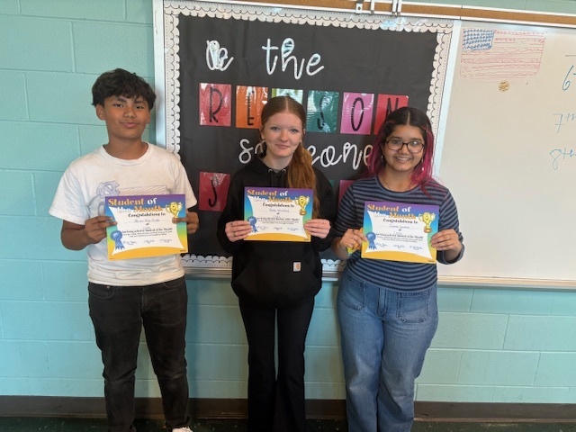 8th students of the month