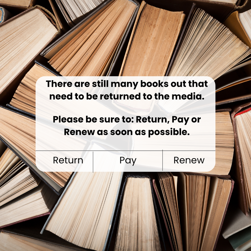 Please return library books on Monday, November 17th.