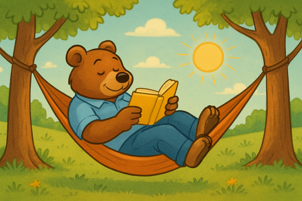 Take some time and read outdoors.