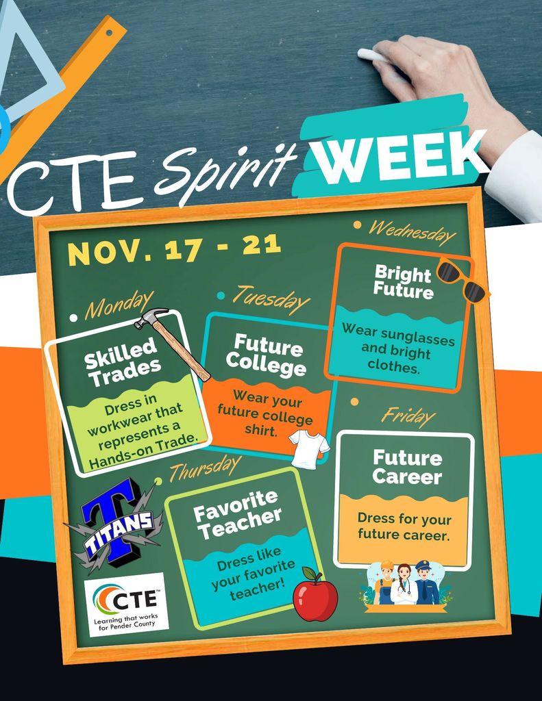 CTE Spirit Week Reminder