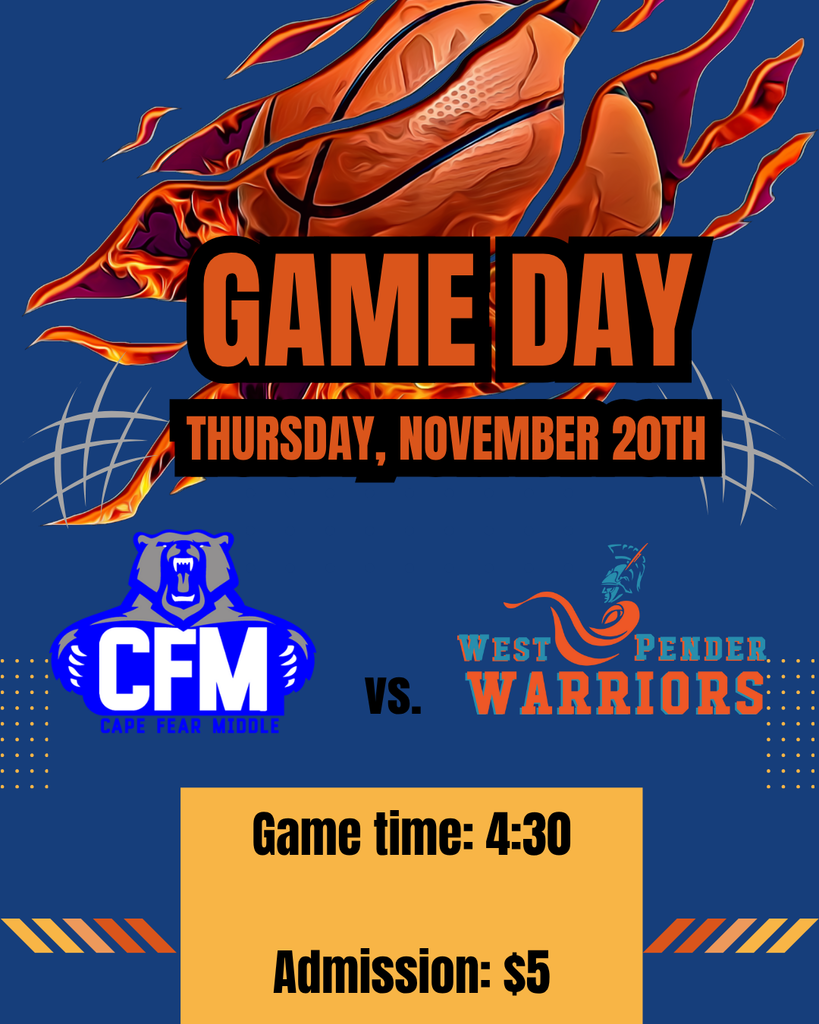 Boys basketball game today tomorrow 4:30 pm at WPMS 