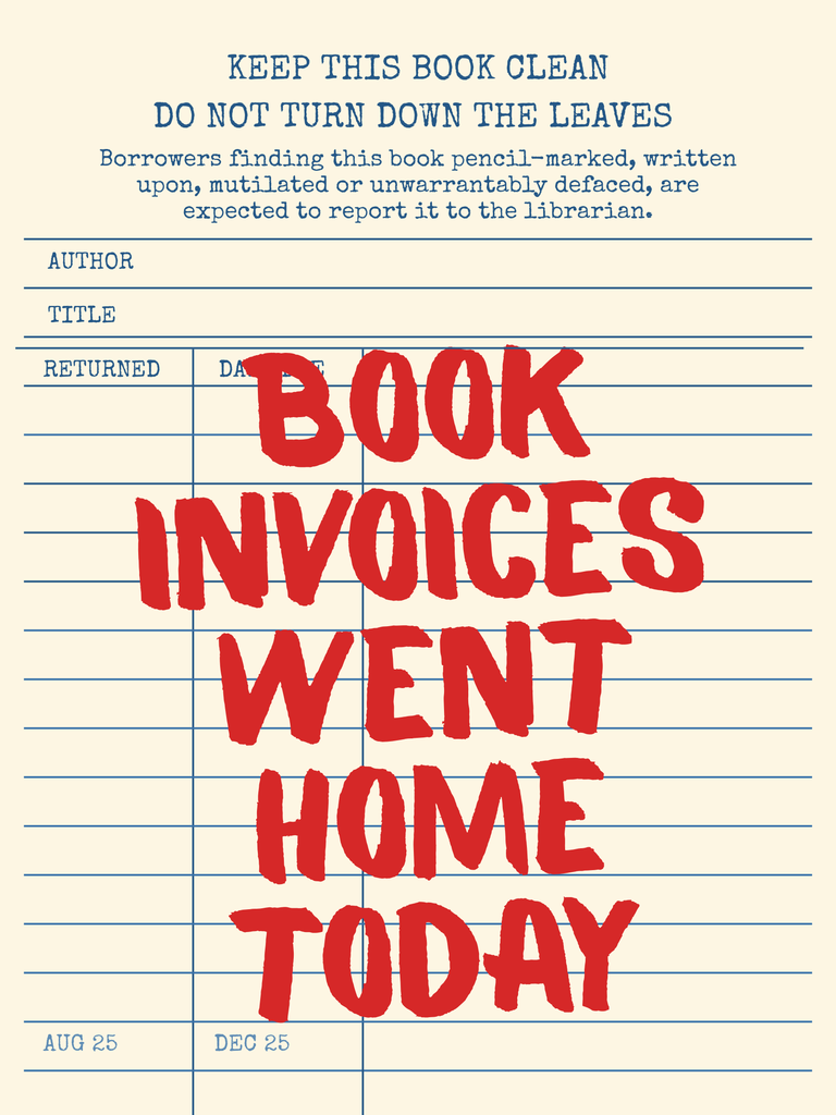 Book invoices went home today.