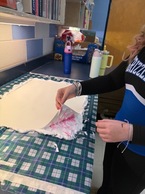 Marbling paper artMarbling paper art