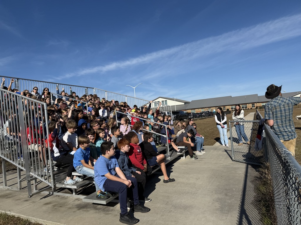 Native American presentation outside elementary school