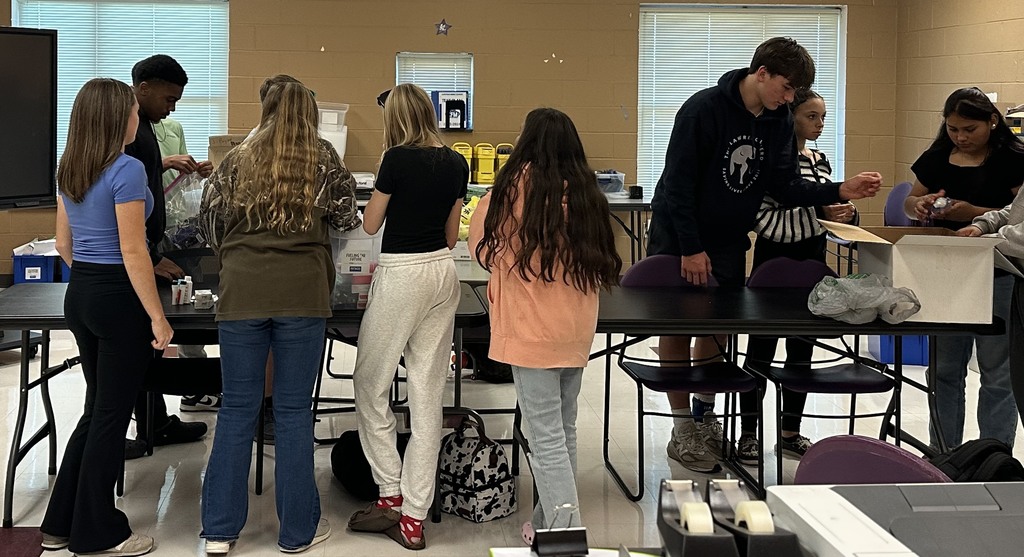 Student Athletic Leadership Team's received donations.