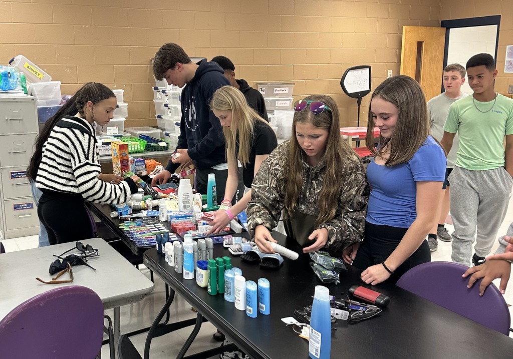 Student Athletic Leadership Team's received donations.