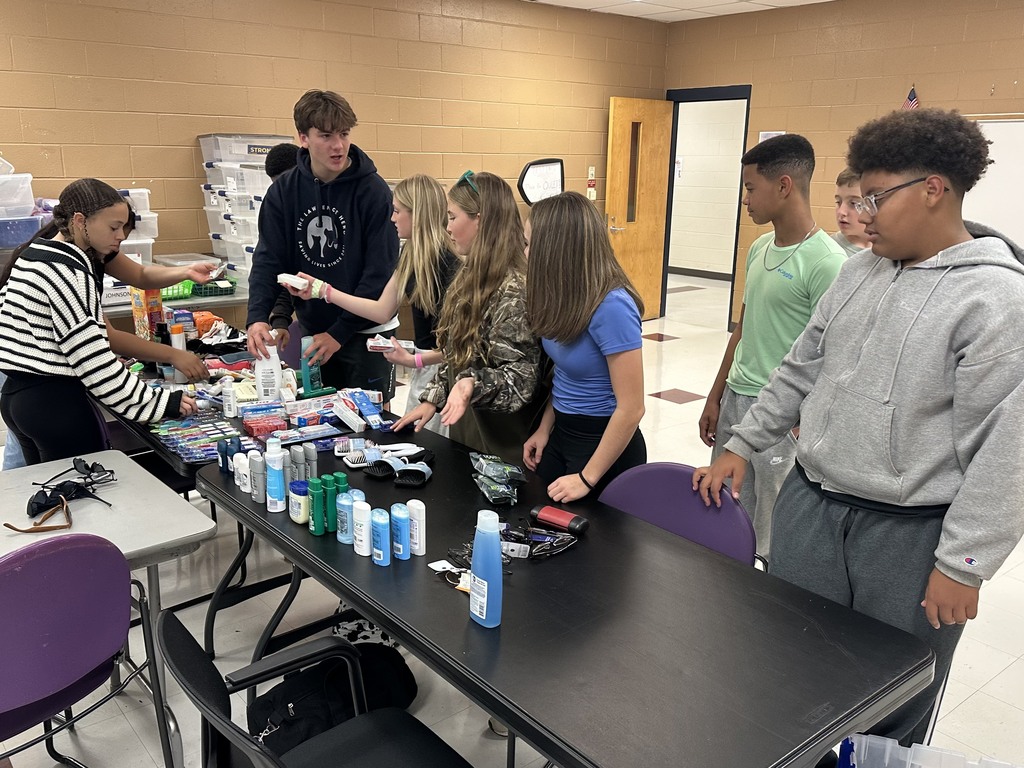 Student Athletic Leadership Team's received donations.