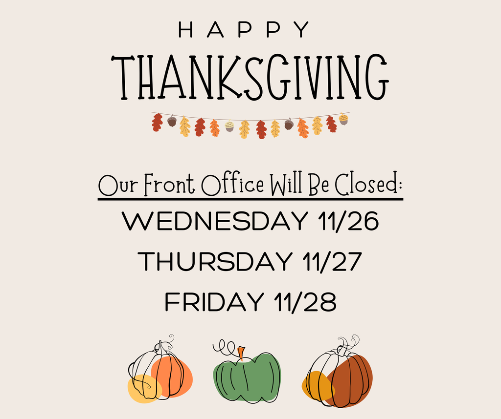 PLE Thanksgiving Office Closure