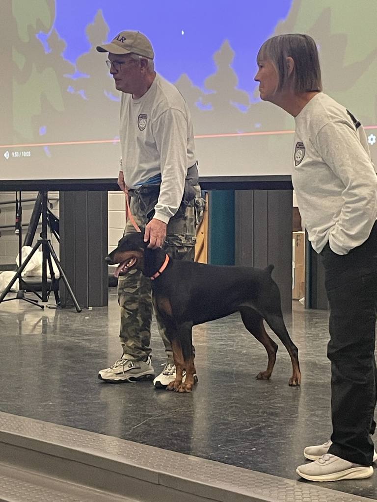 Brunswick County Search & Rescue workers and dogs
