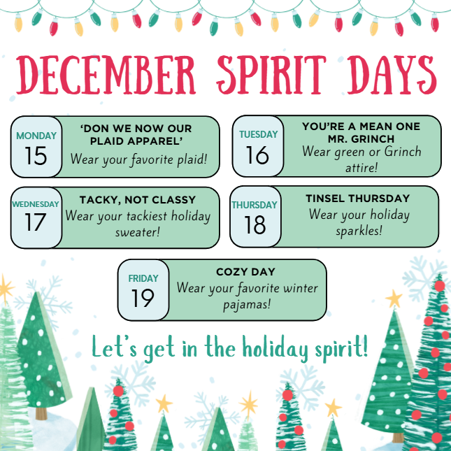 December Spirit Days