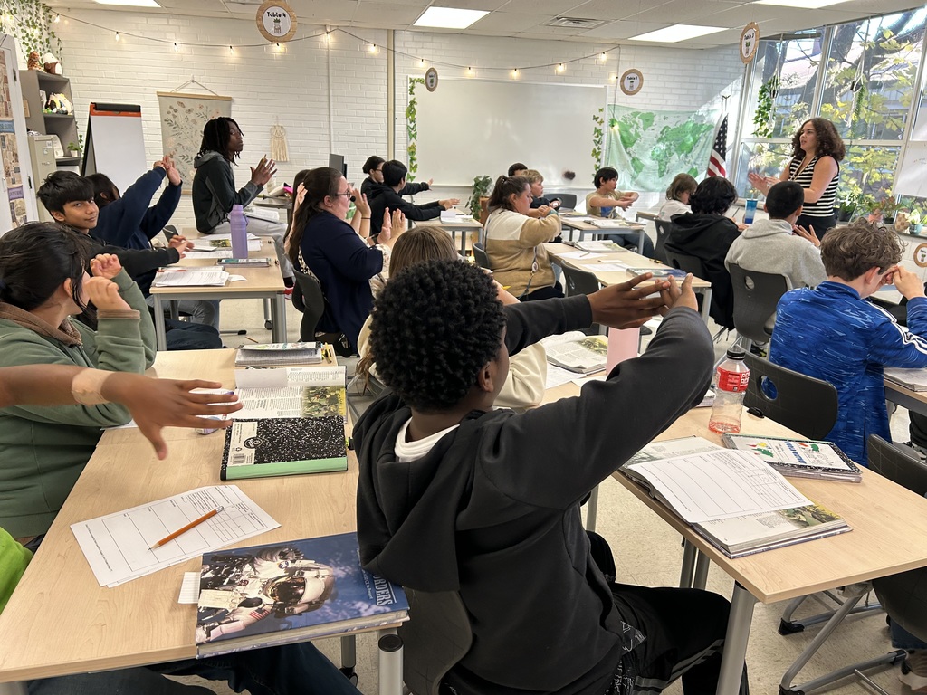 Our Social Studies students dug into push–pull factors today!