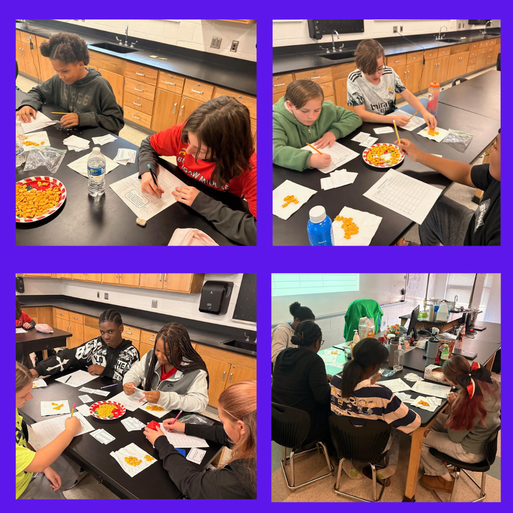 students in science class