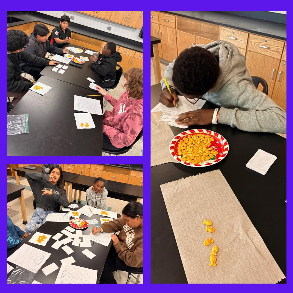 students in science class