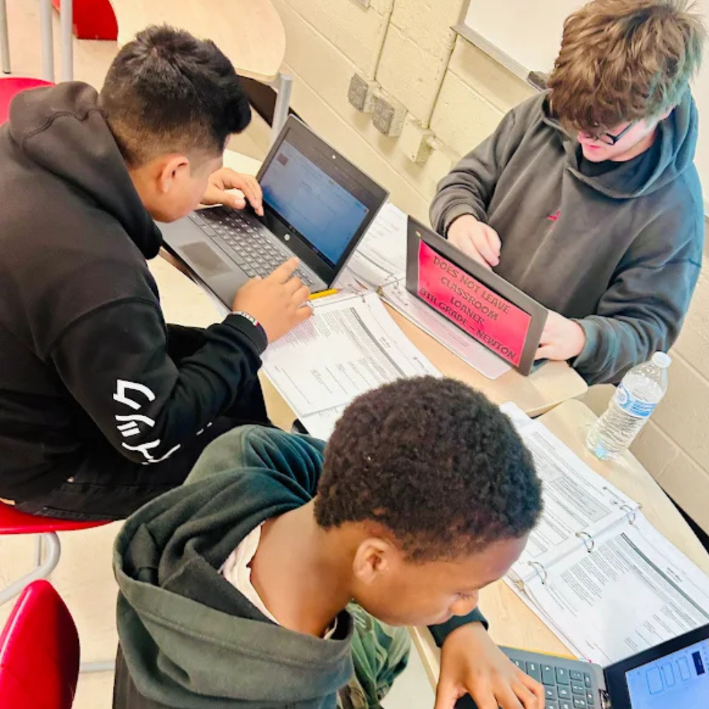 students working in ela class