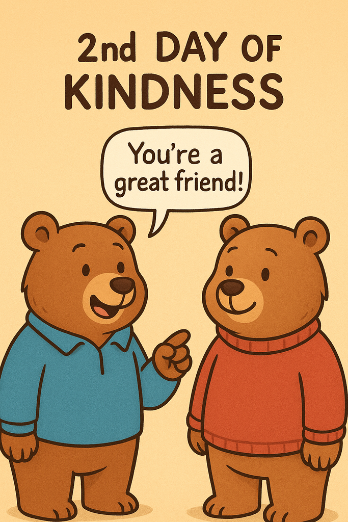 2nd day of kindness: Spread kindness.
