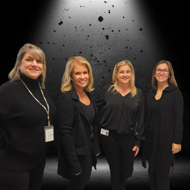 teachers dressed all in black