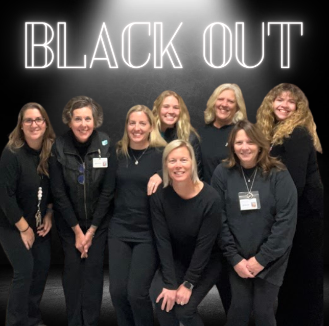 teachers dressed all in black
