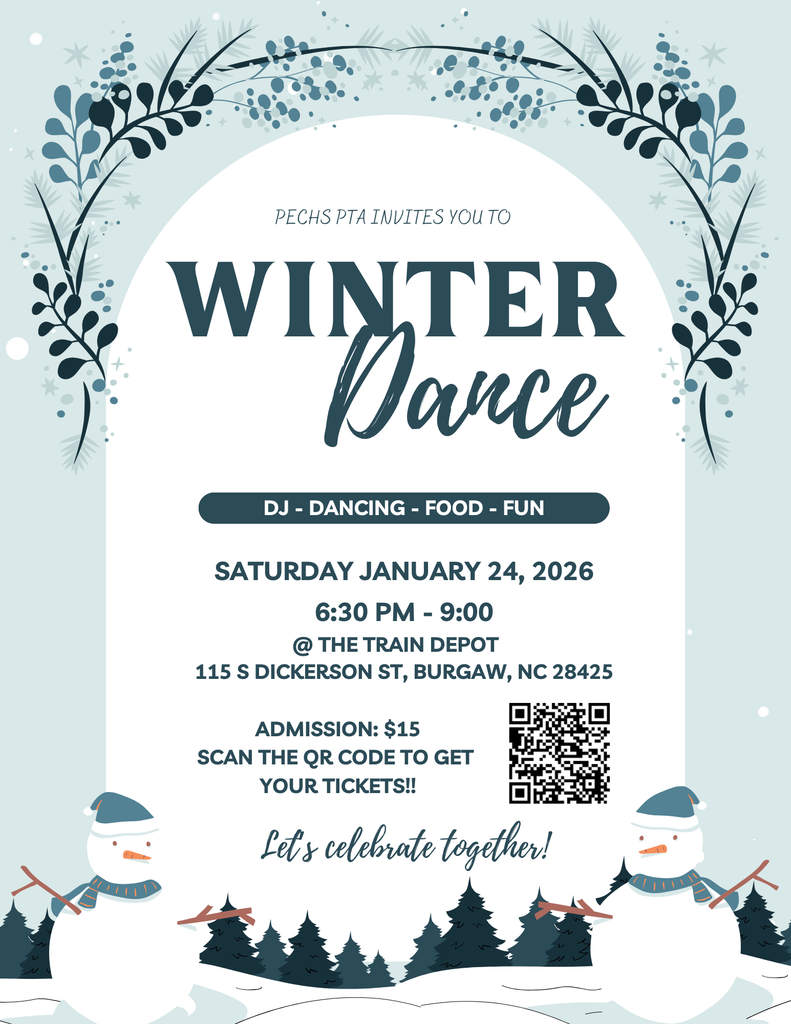 PTA winter dance   buy tickets online or see Ms. Grable or Nurse Avery to purchase in person.