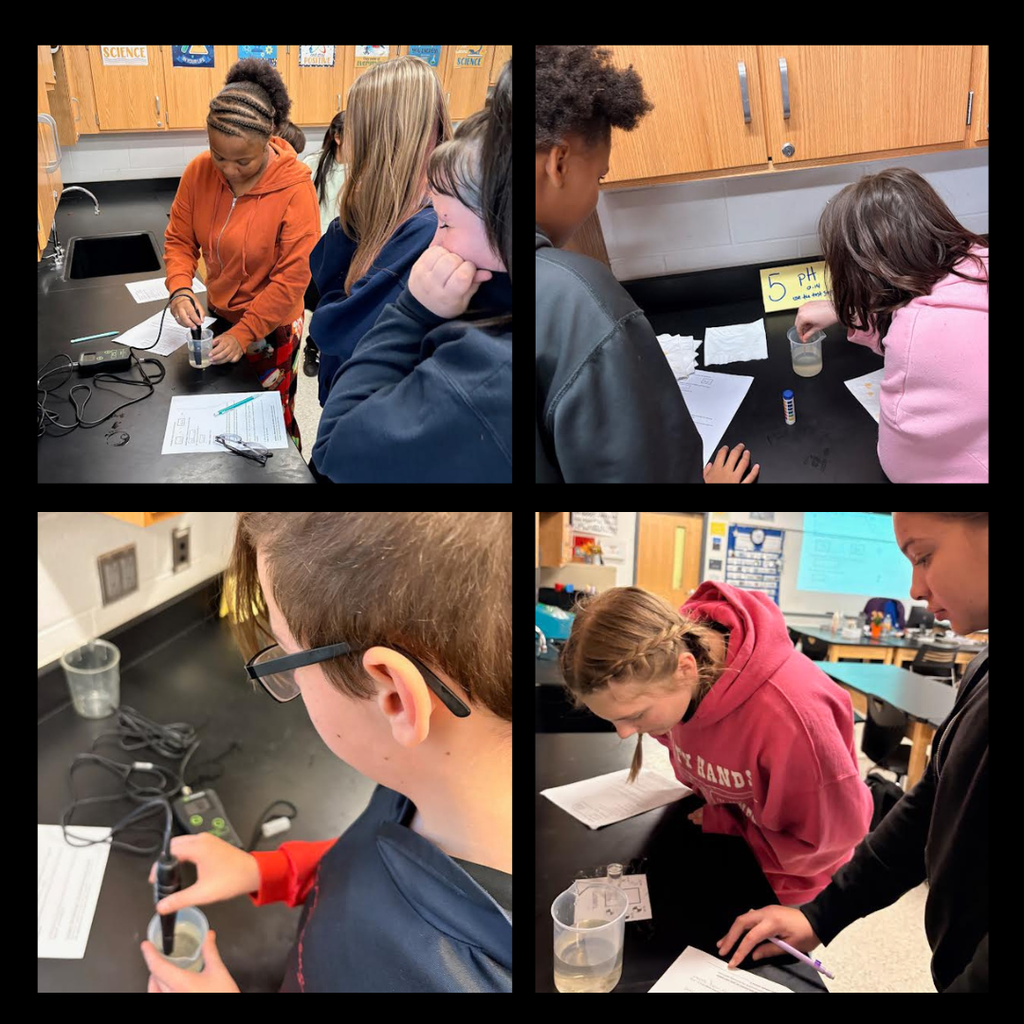 students in science class