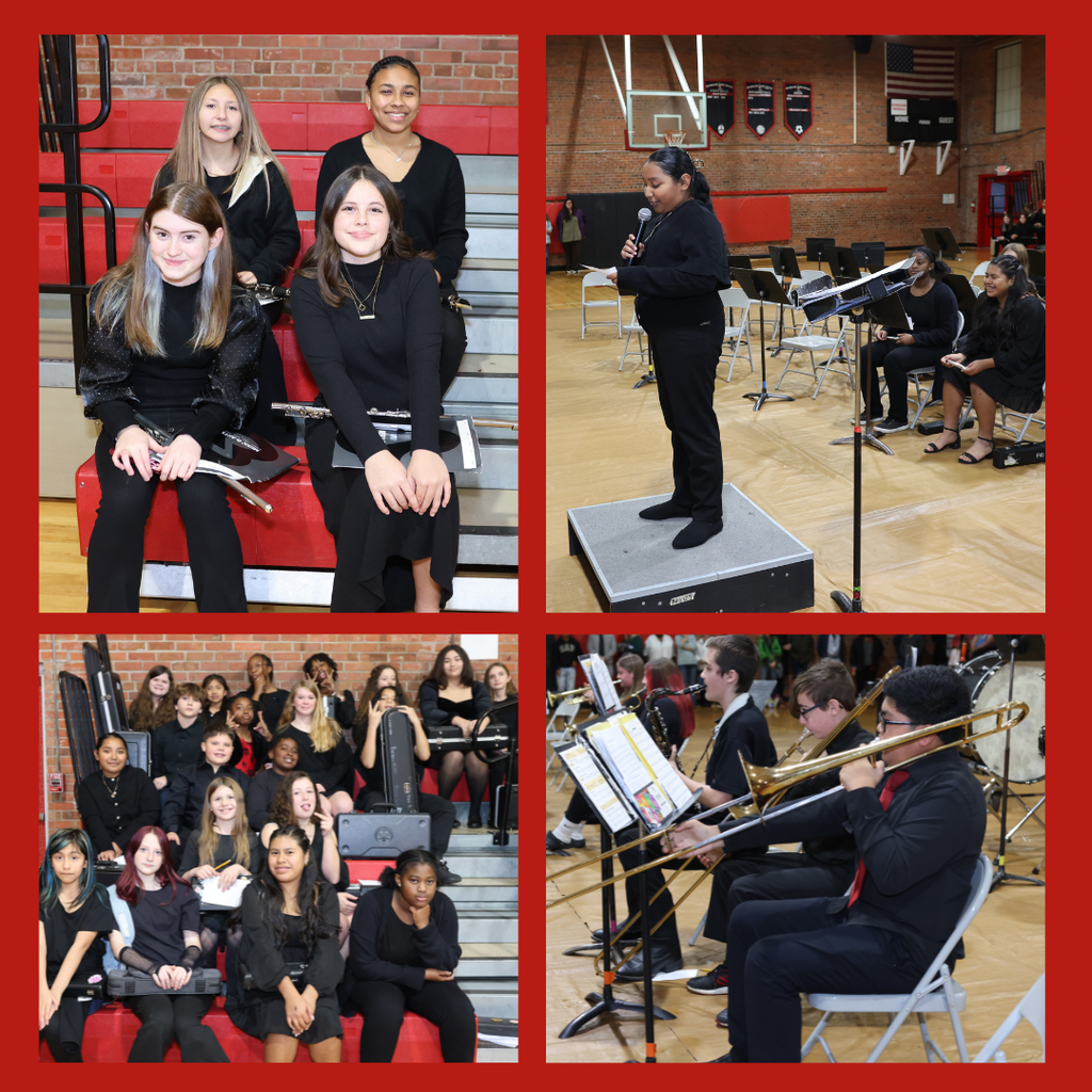holiday band concert with staff and students
