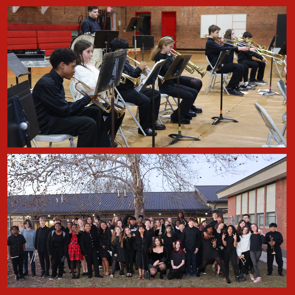 holiday band concert with staff and students