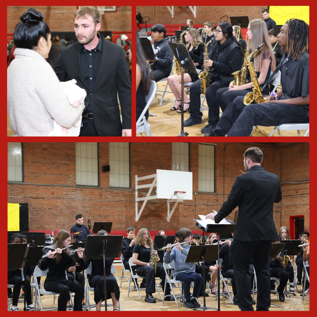 holiday band concert with staff and students
