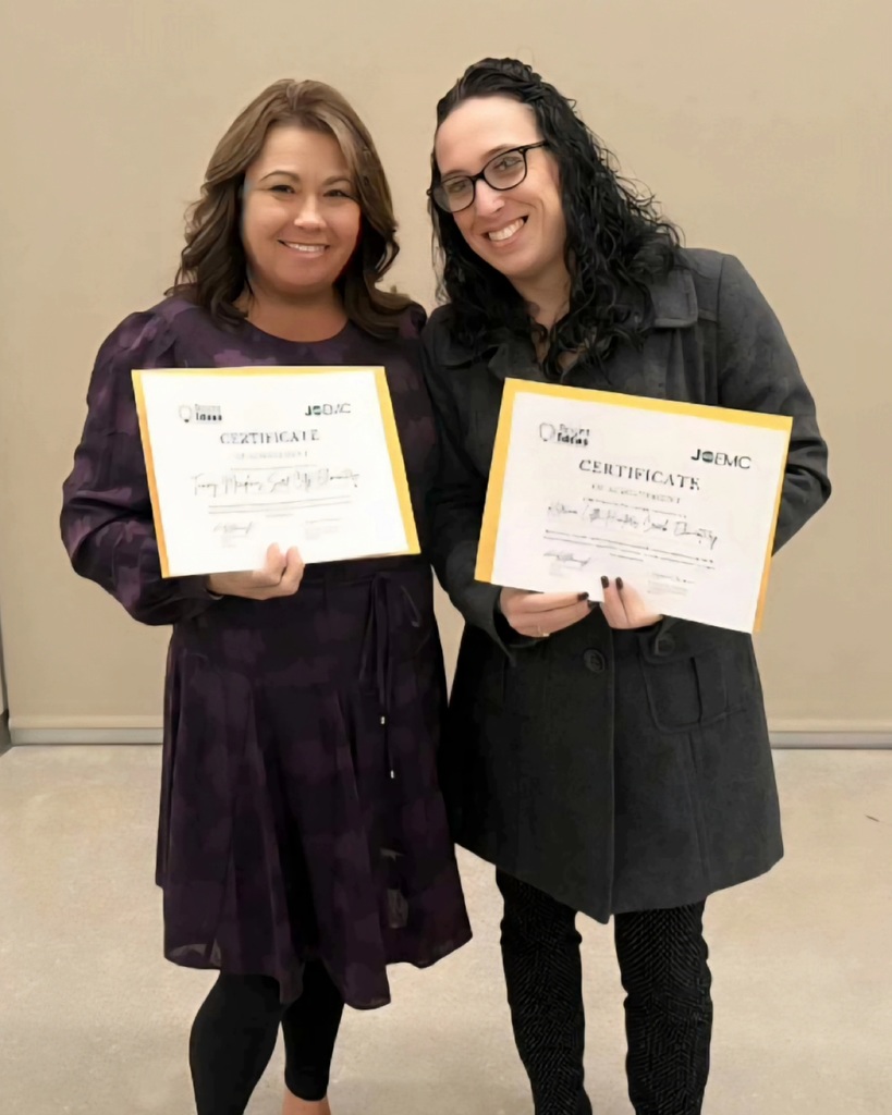 Ms. Meadows receiving an Bright Ideas grant from Jones Onslow